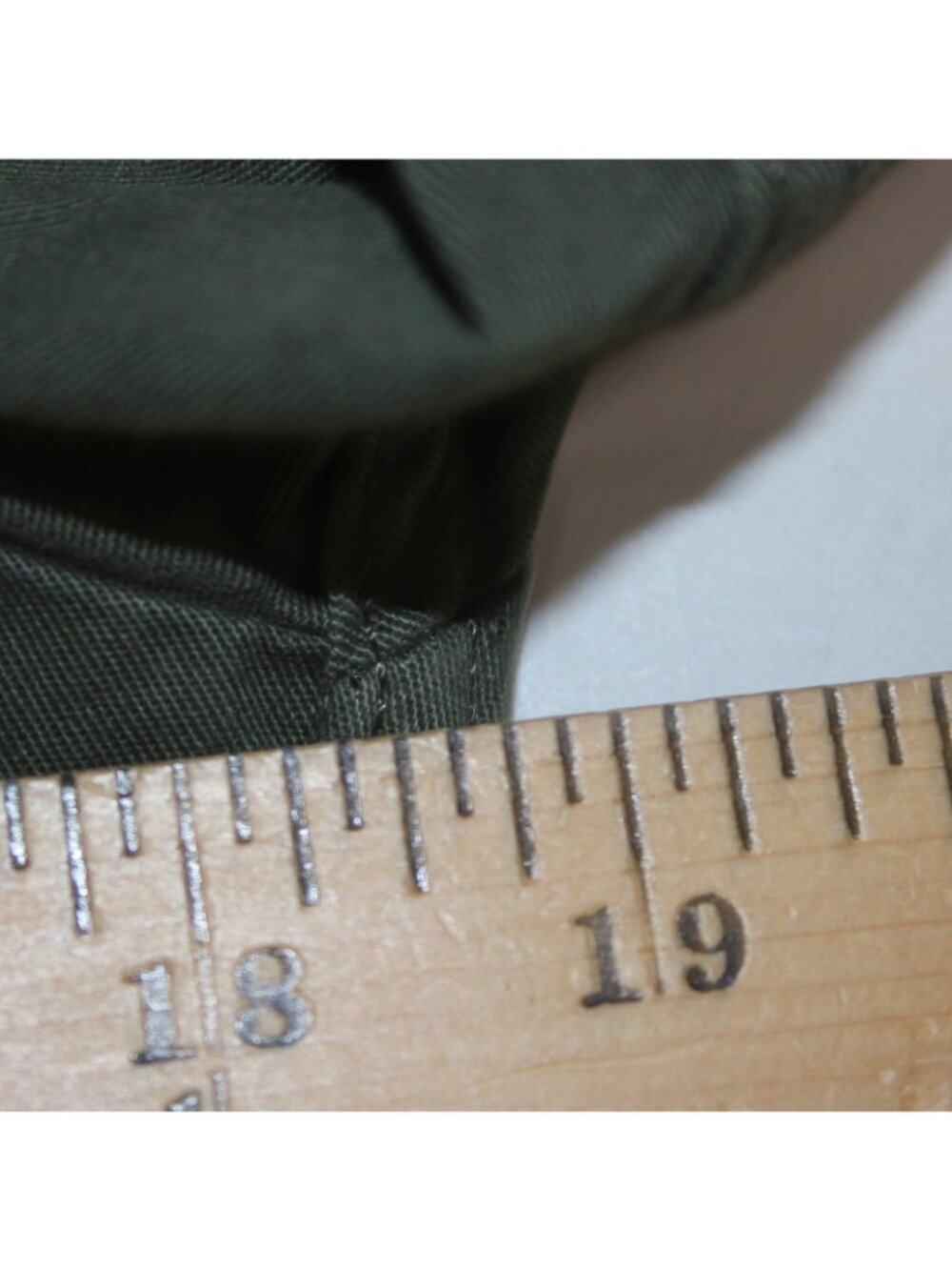 Top Ship Jacket Sz 4 Green Pockets Collared Denim 100% Cotton AS IS Jacket - Picture 12 of 13